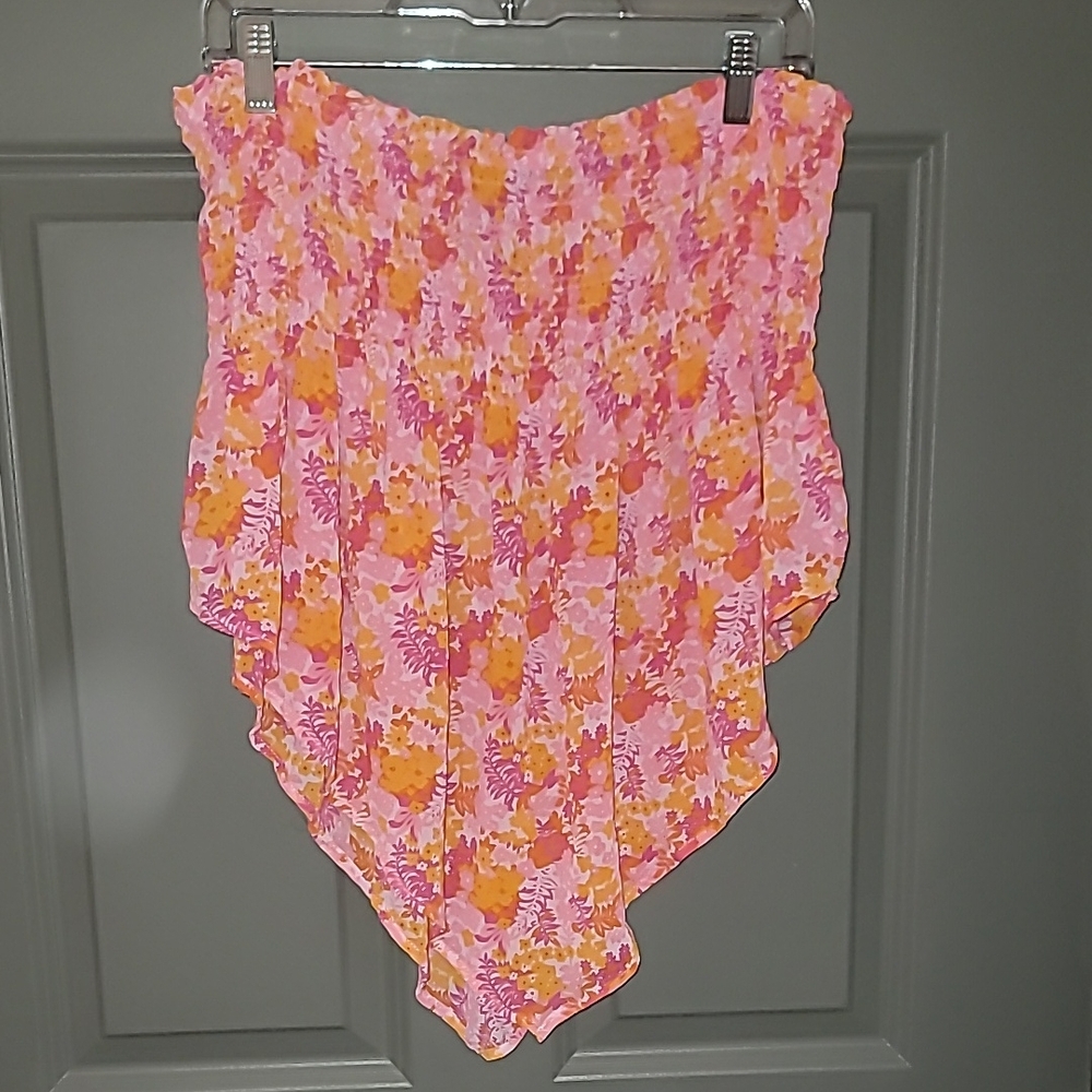 Floral Asymmetrical Top